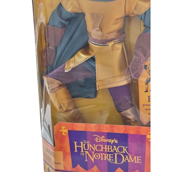 Disney The Hunchback Of Notre Dame Phoebus Poseable Action Figure With Armor & S - Picture 6 of 8